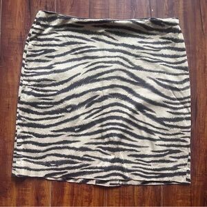 Jones New York Signature Zebra Print Skirt – Vintage Y2K 14P Petite